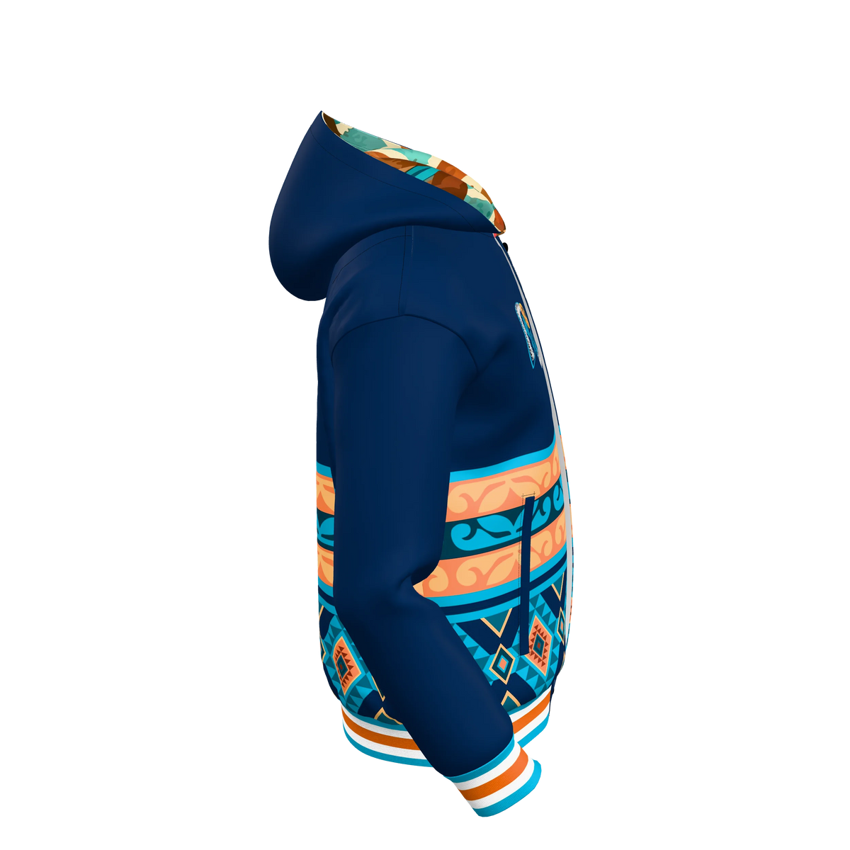 Custom Sublimated Double-Collar Hoodie — alternate view 4