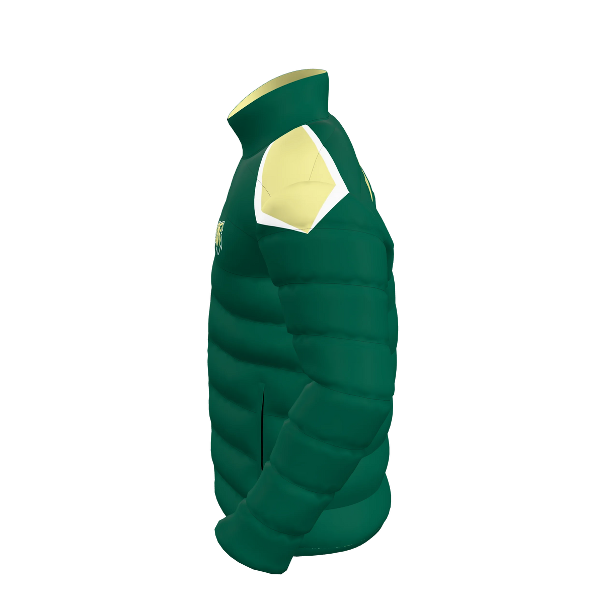 Custom Sublimated Men's Puffer Jacket — alternate view 2