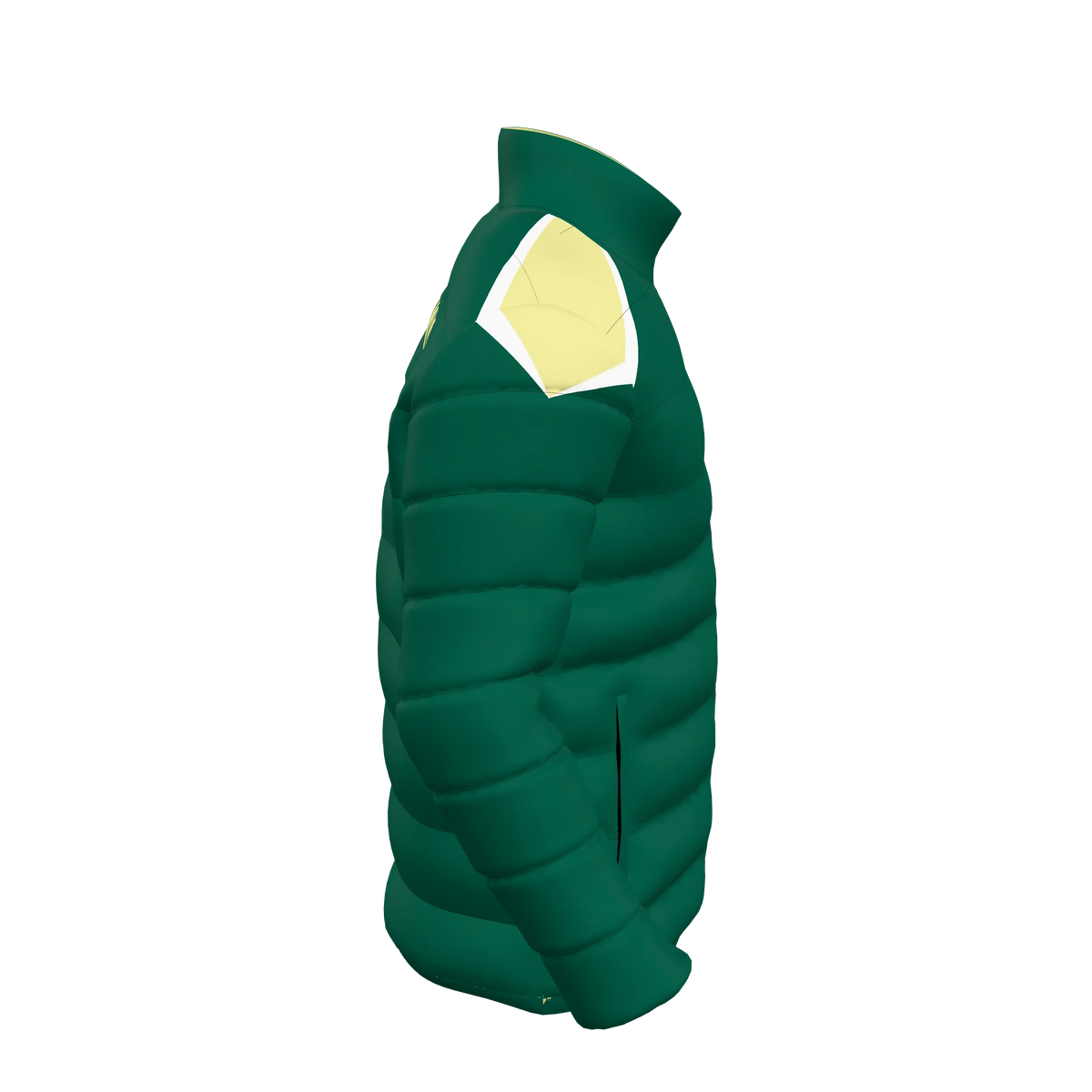 Custom Sublimated Men's Puffer Jacket — alternate view 4