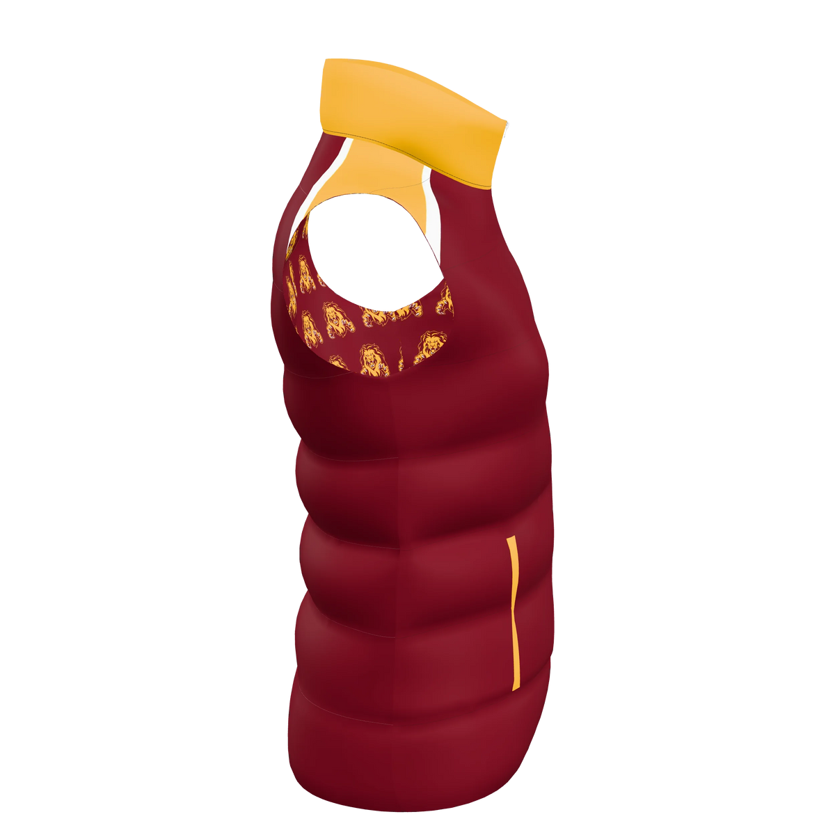 Custom Sublimated Women's Puffer Vest — alternate view 4