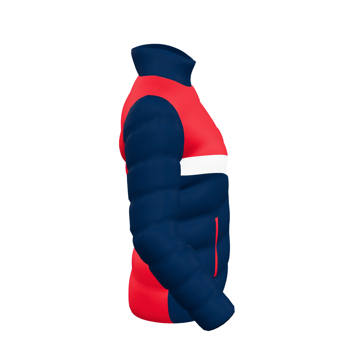 Custom Sublimated Women's Puffer Jacket — alternate view 4