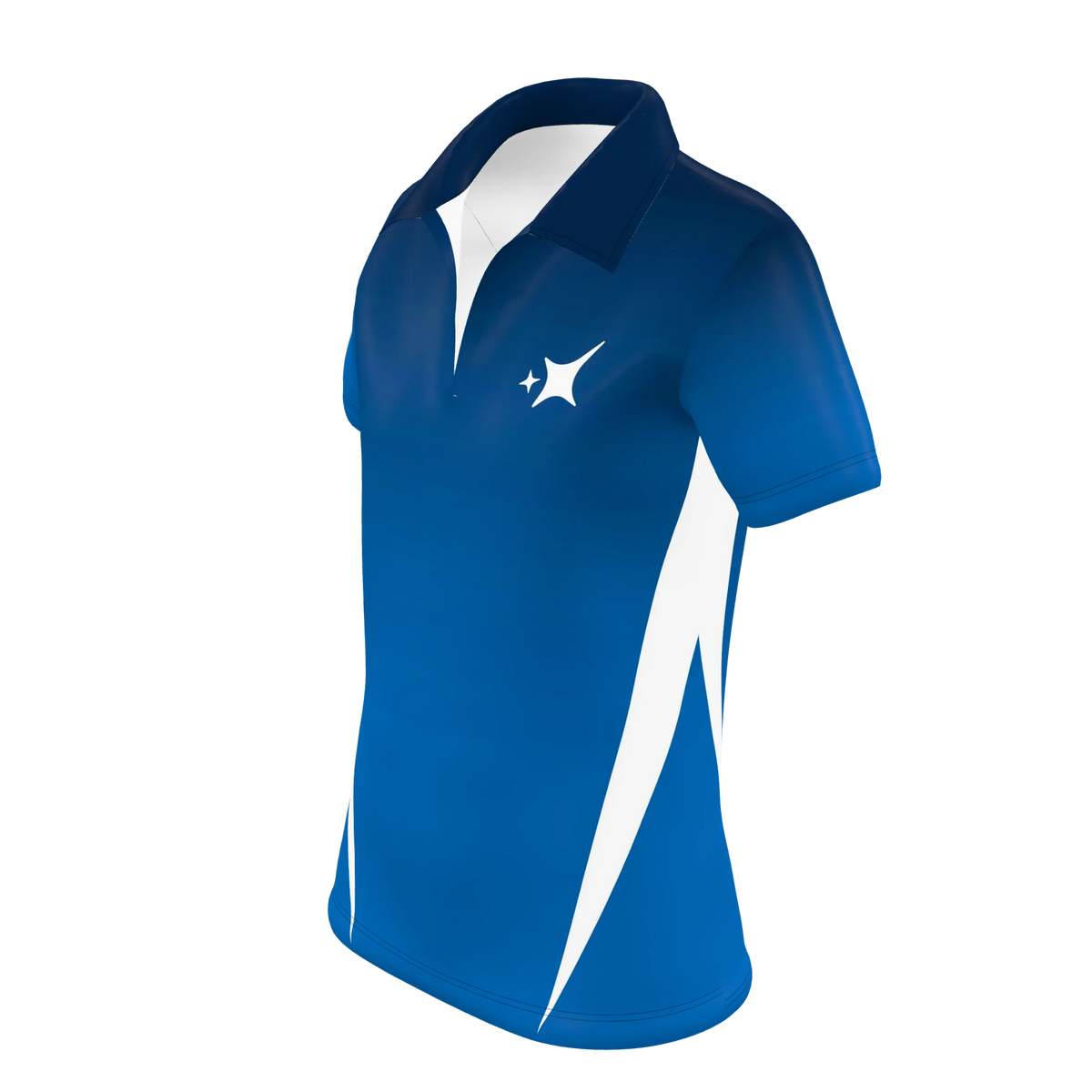 Custom Sublimated Women's V-Neck Polo — alternate view 1