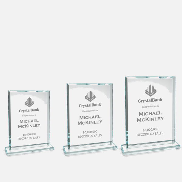 Premier Clear Glass Rectangle Award