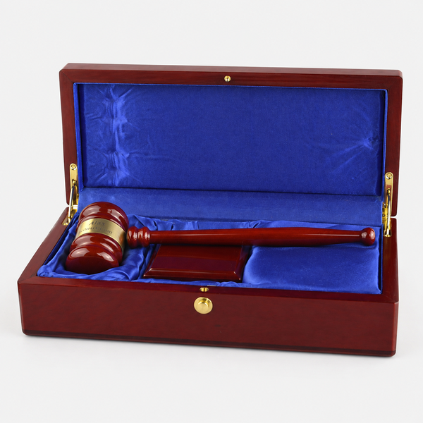 Rosewood Gavel And Case - catalog