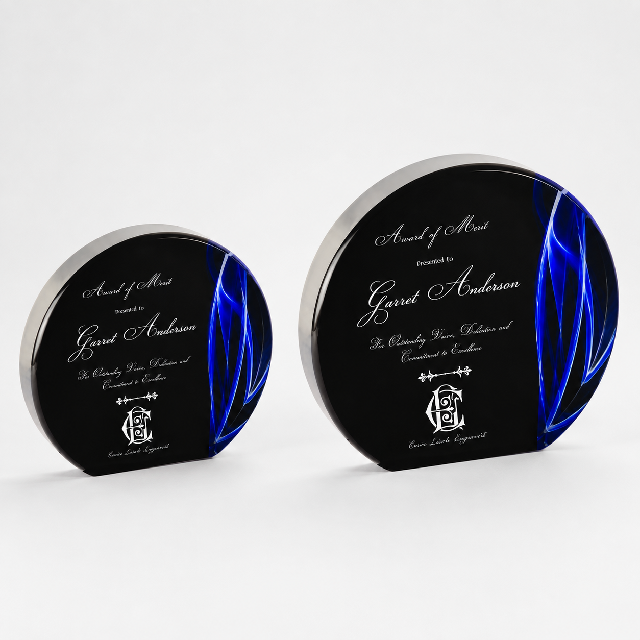 Round Vapor Acrylic Award