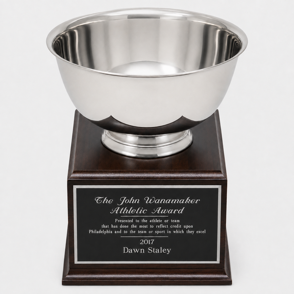 Silver Bowl On Box Base - catalog
