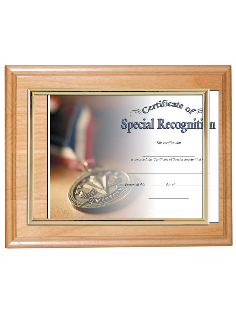 Slide-In Certificate Plaque