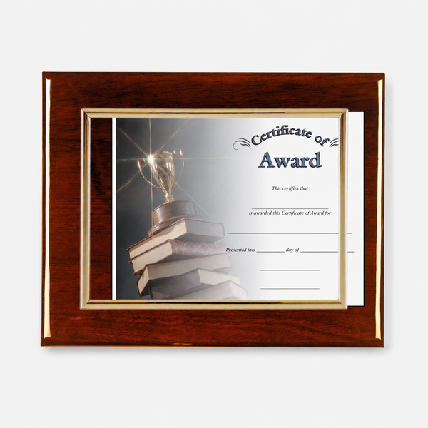 Slide-In Certificate Plaque - Rosewood Piano - variant catalog