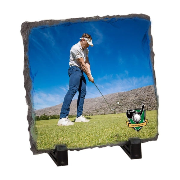 Square Full-Color Photo Stone — 7 1/2" x 7 1/2" Square Gloss