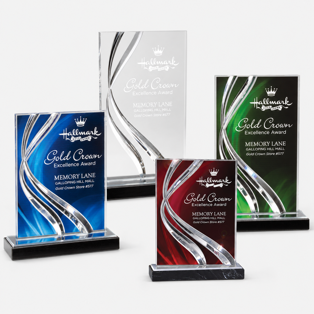 Swirl Wave Acrylic Award