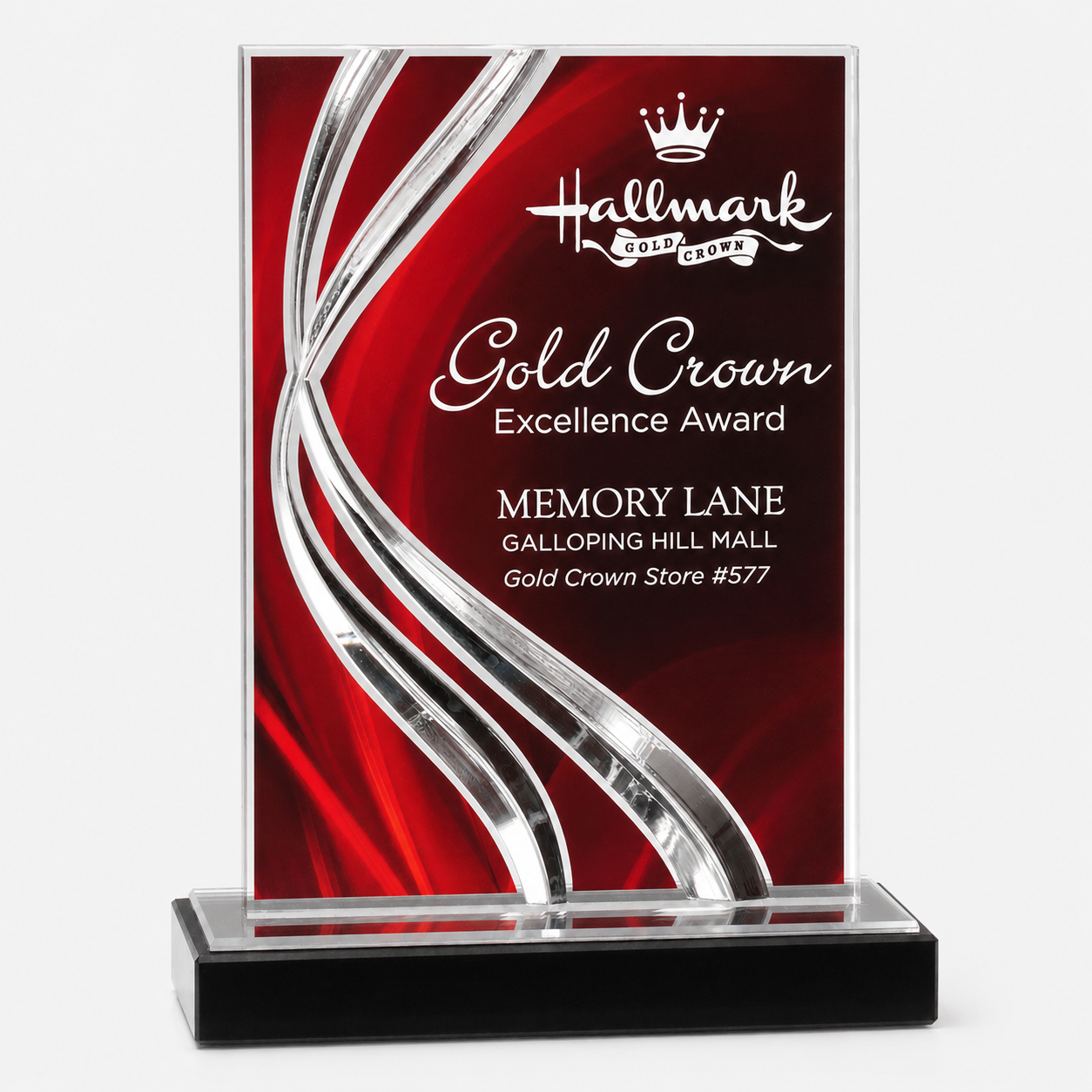 Swirl Wave Acrylic Award