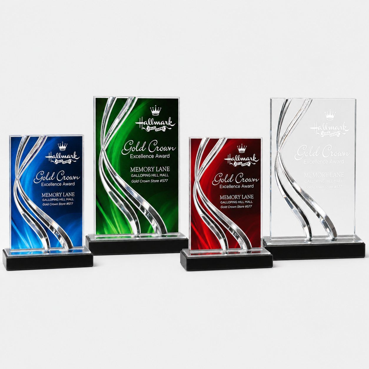 Swirl Wave Acrylic Award