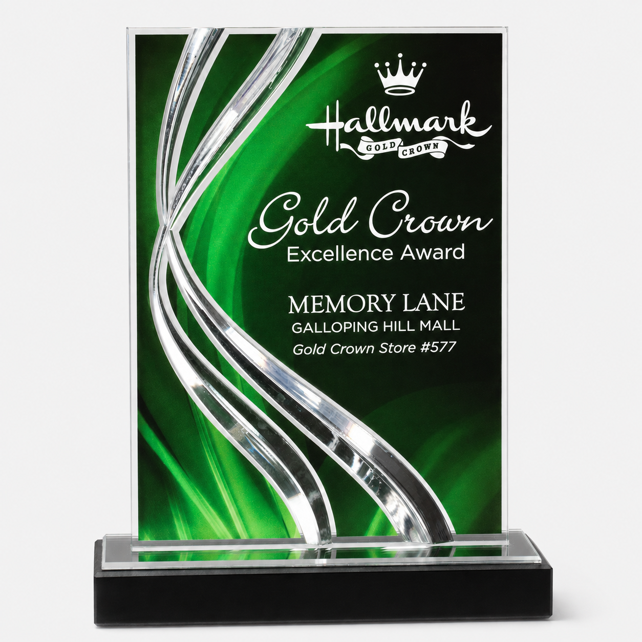 Swirl Wave Acrylic Award