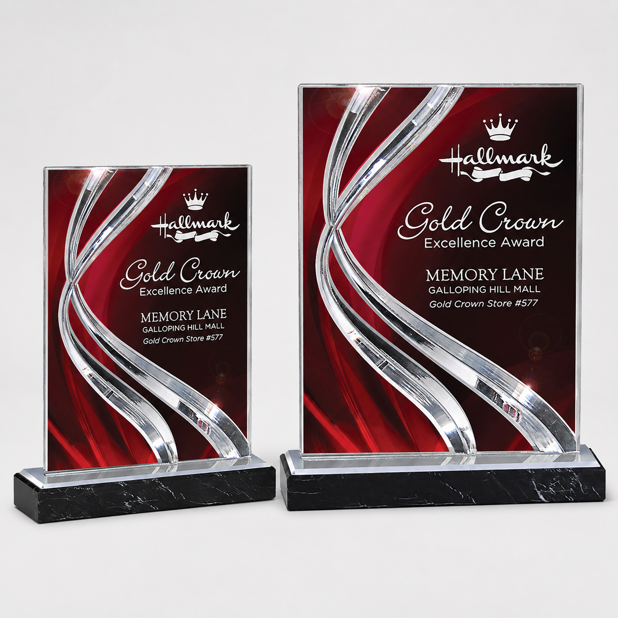 Swirl Wave Acrylic Award