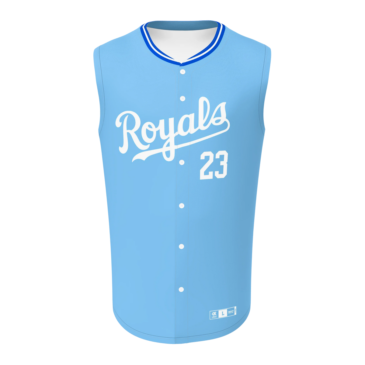 BASEBALL FULL BUTTON SLEEVELESS — supplier view 1
