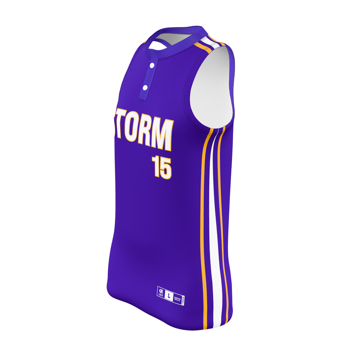 SOFTBALL 2-BUTTON SLEEVELESS — supplier view 2