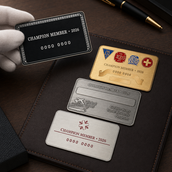 Custom Thin Gauge Metal Signs & Plates - Metal membership cards - lifestyle