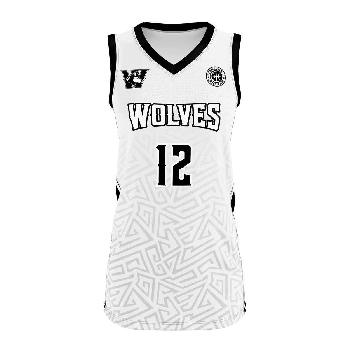 Custom Sublimated Women's V-Neck Basketball Jersey — supplier view 1