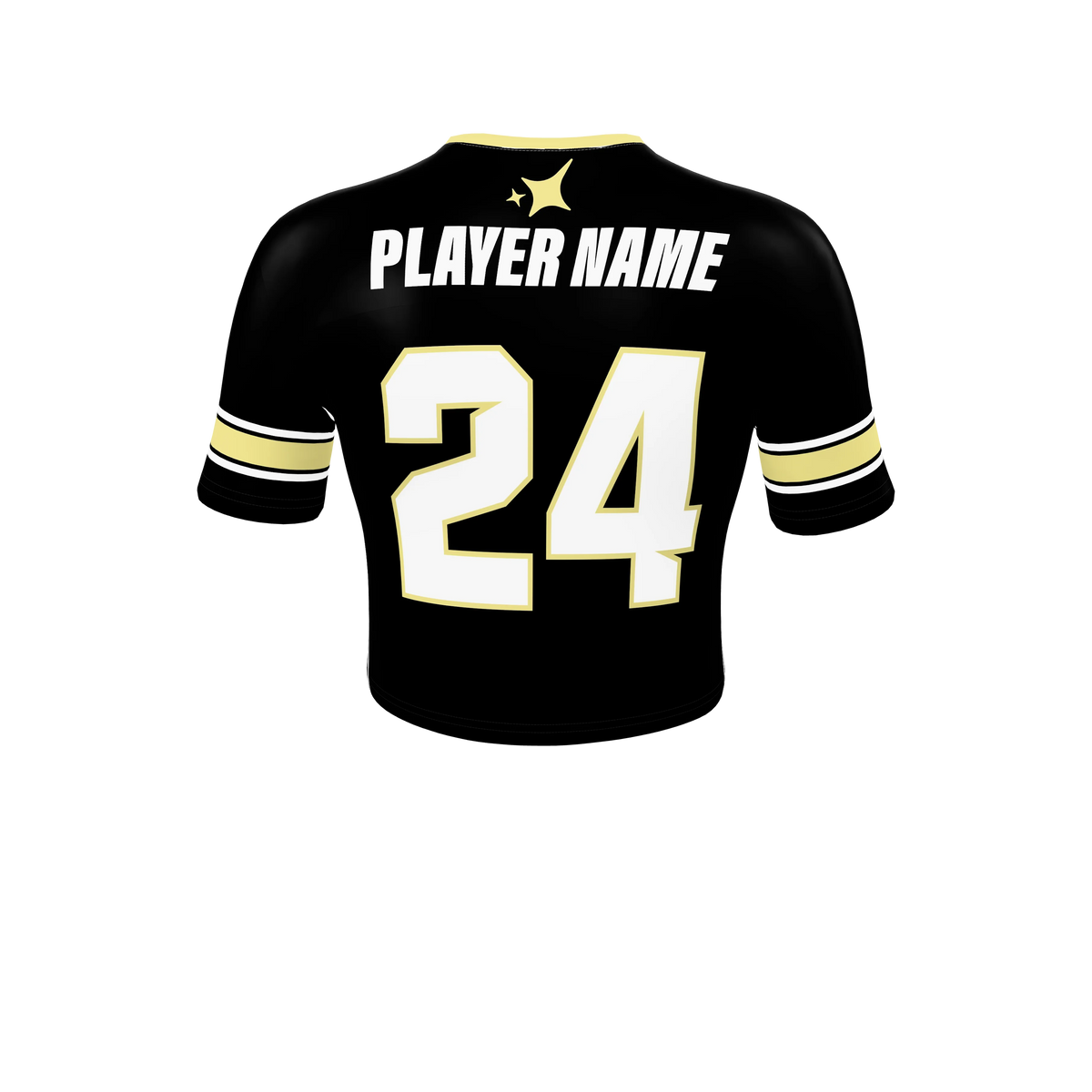 Custom Sublimated Women's Cropped Football Fan Jersey — supplier view 4