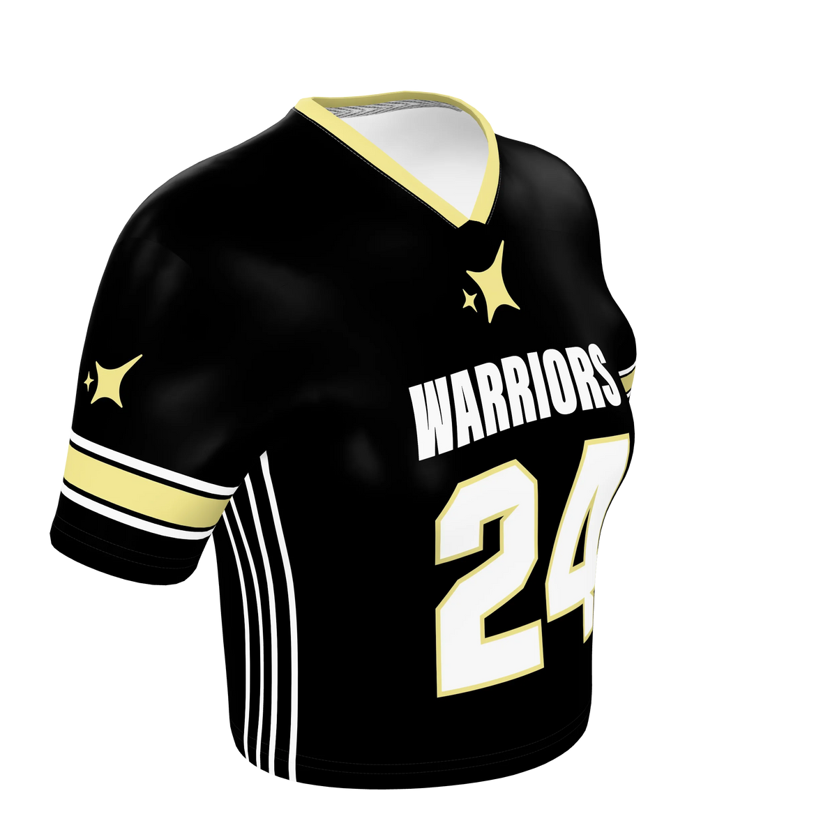 Custom Sublimated Women's Cropped Football Fan Jersey — supplier view 8