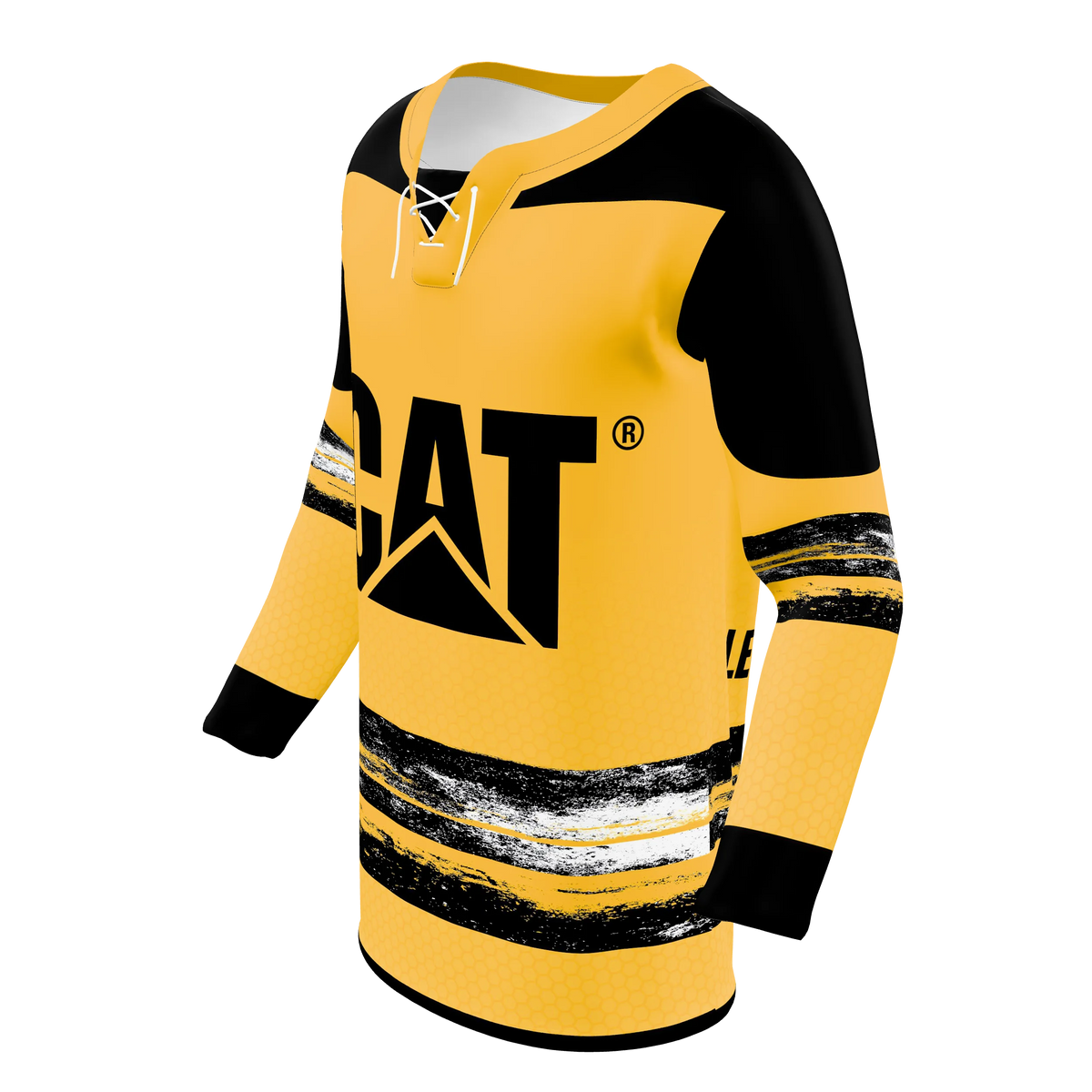 Custom Sublimated Lace-Neck Hockey Fan Jersey — supplier view 2