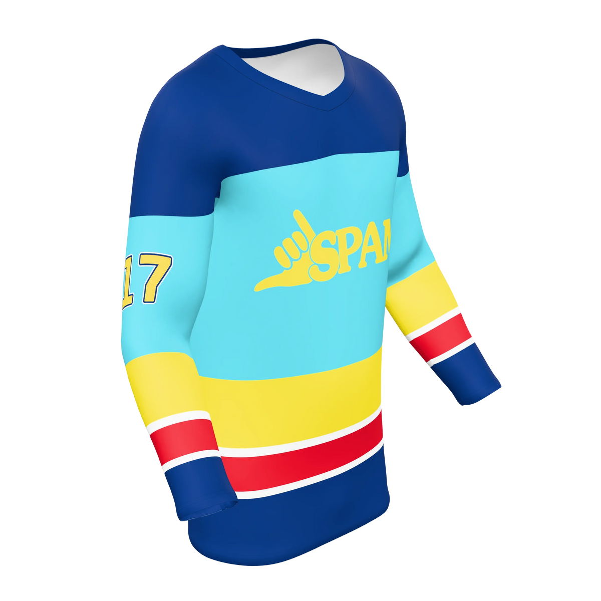 Custom Sublimated V-Neck Hockey Fan Jersey — supplier view 8