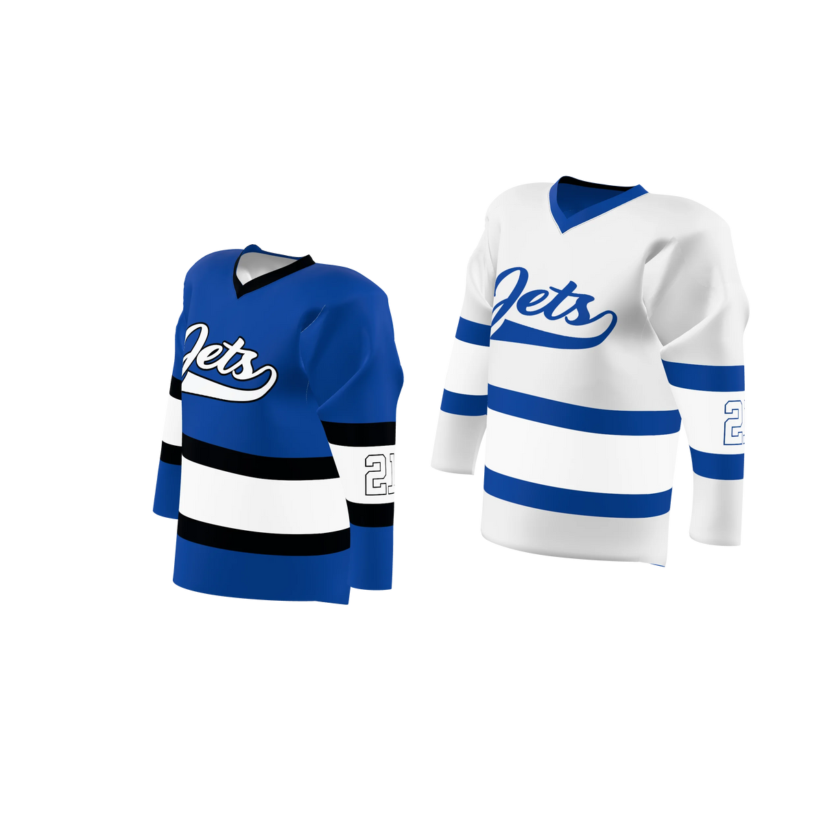 Custom Sublimated Double-Ply Reversible V-Neck Hockey Game Jersey — supplier view 2