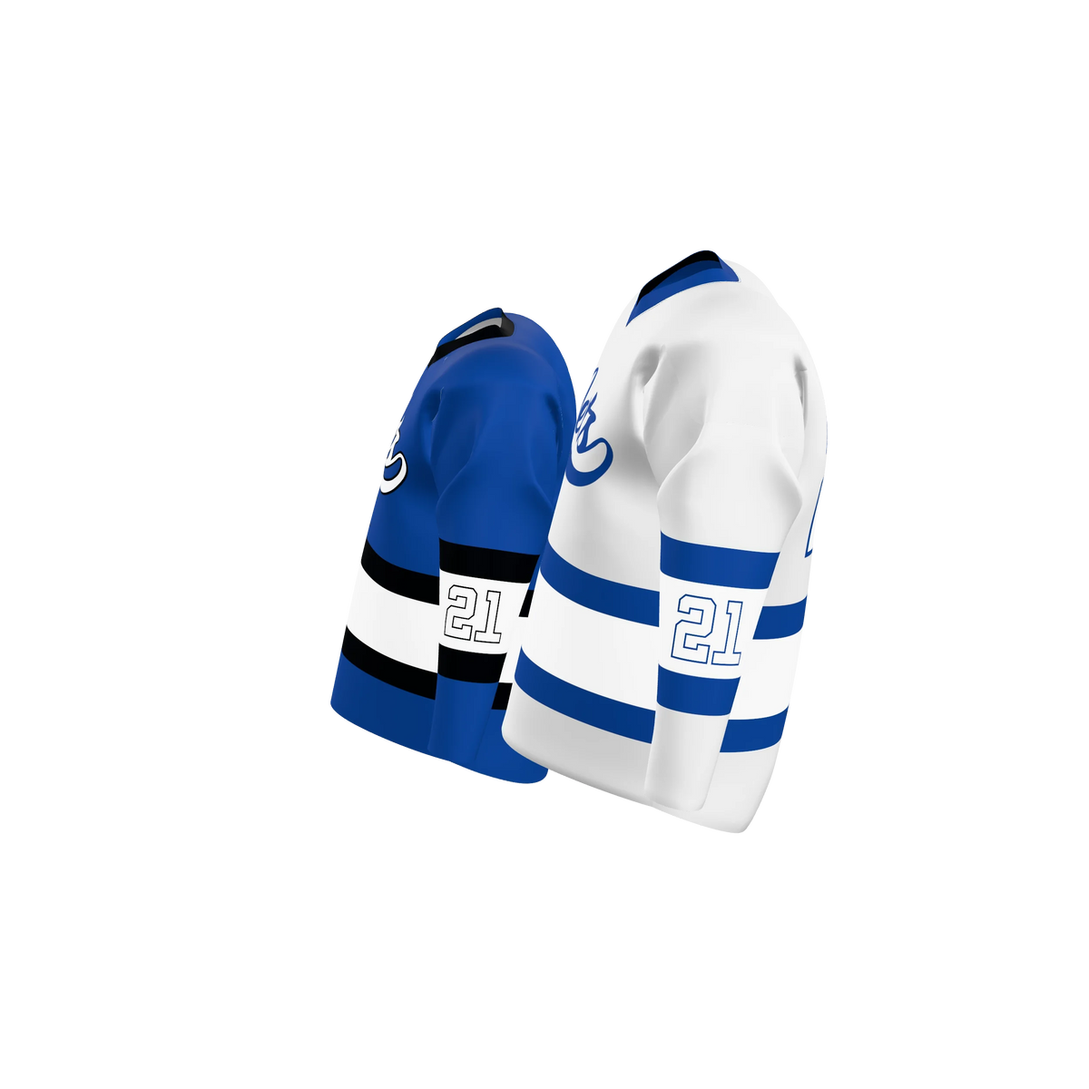Custom Sublimated Double-Ply Reversible V-Neck Hockey Game Jersey — supplier view 3
