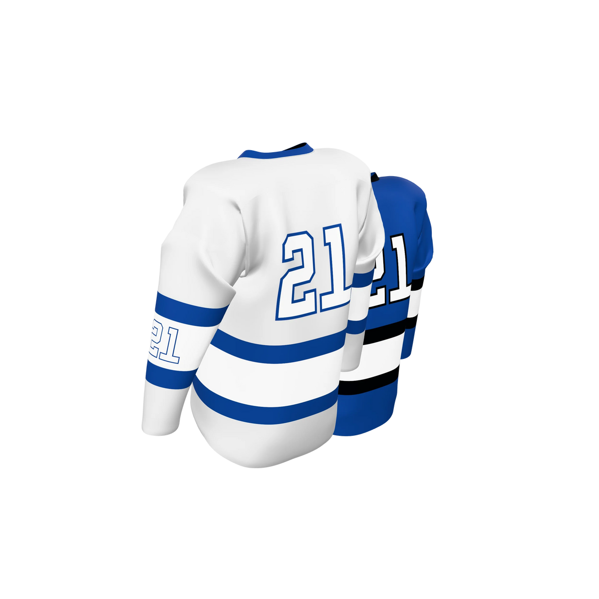 Custom Sublimated Double-Ply Reversible V-Neck Hockey Game Jersey — supplier view 4