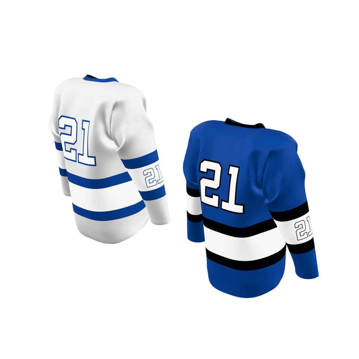 Custom Sublimated Double-Ply Reversible V-Neck Hockey Game Jersey — supplier view 6