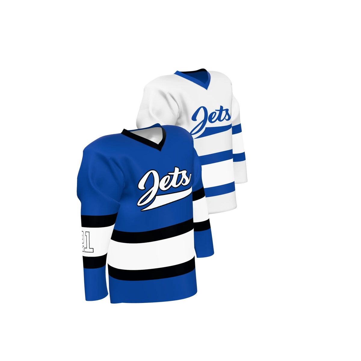 Custom Sublimated Double-Ply Reversible V-Neck Hockey Game Jersey — supplier view 8