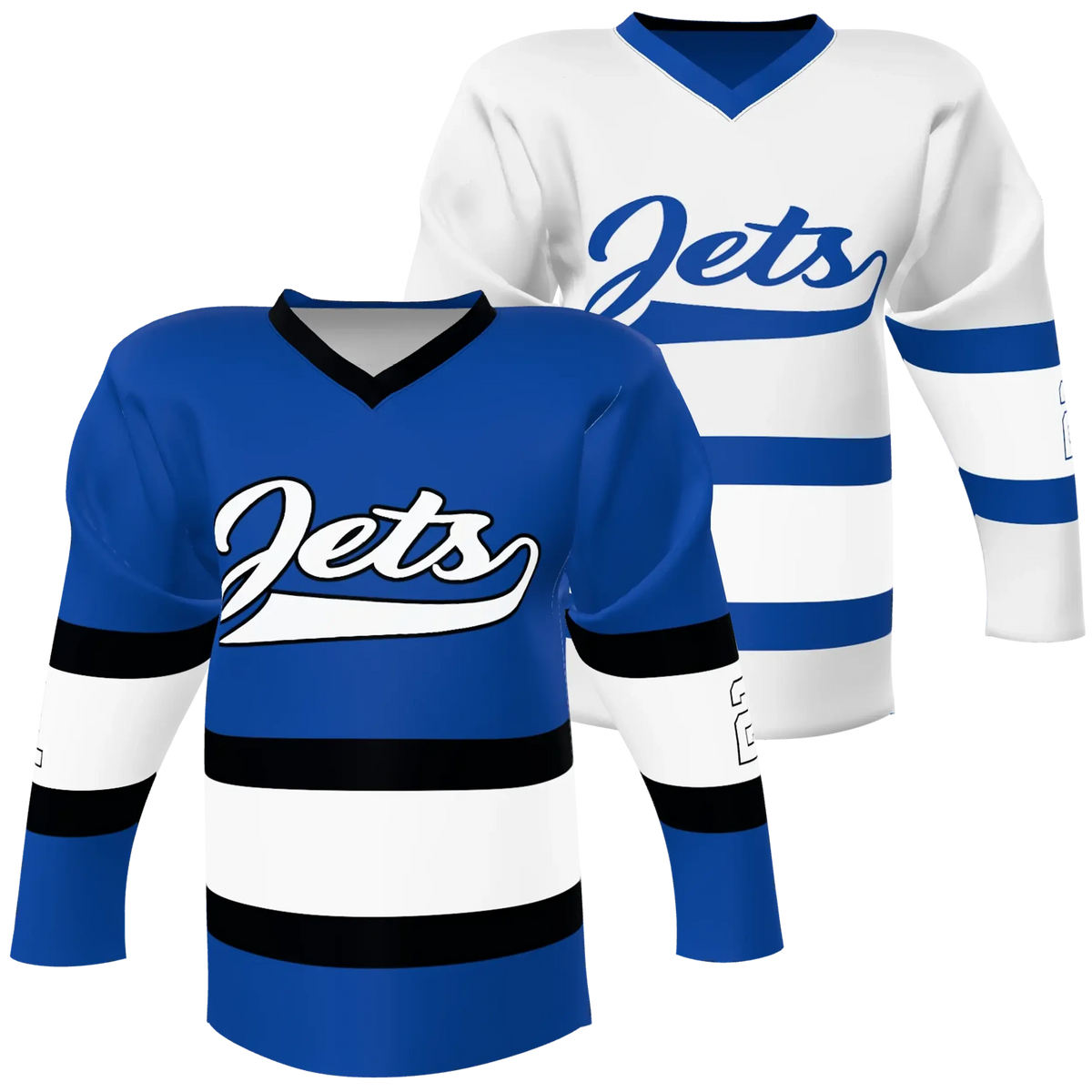 Custom Sublimated Double-Ply Reversible V-Neck Hockey Game Jersey — supplier view 9