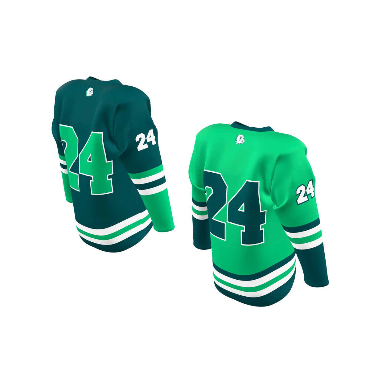Custom Sublimated Single-Ply Reversible V-Neck Hockey Game Jersey — supplier view 6