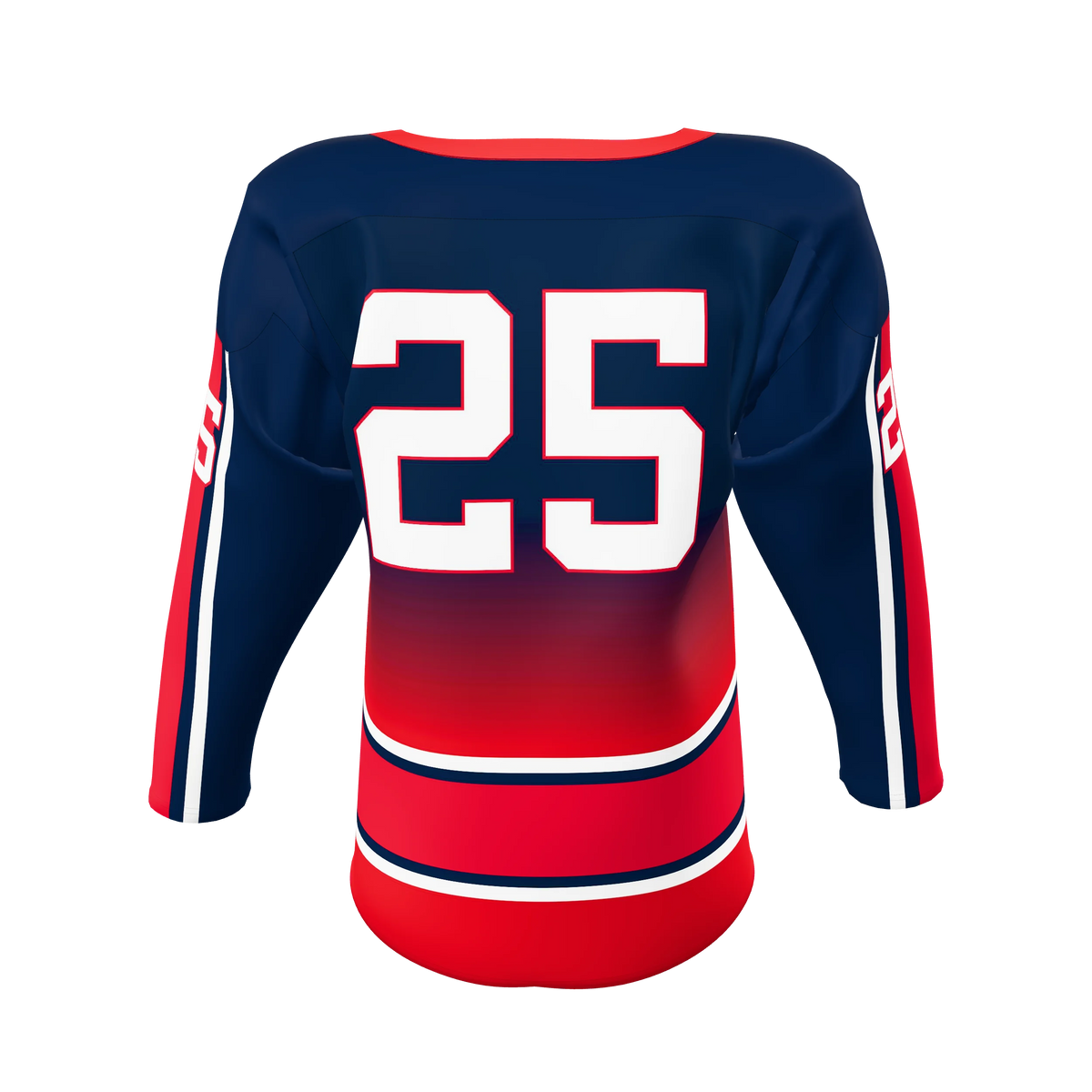 Custom Sublimated Lace-Neck Hockey Game Jersey — supplier view 4
