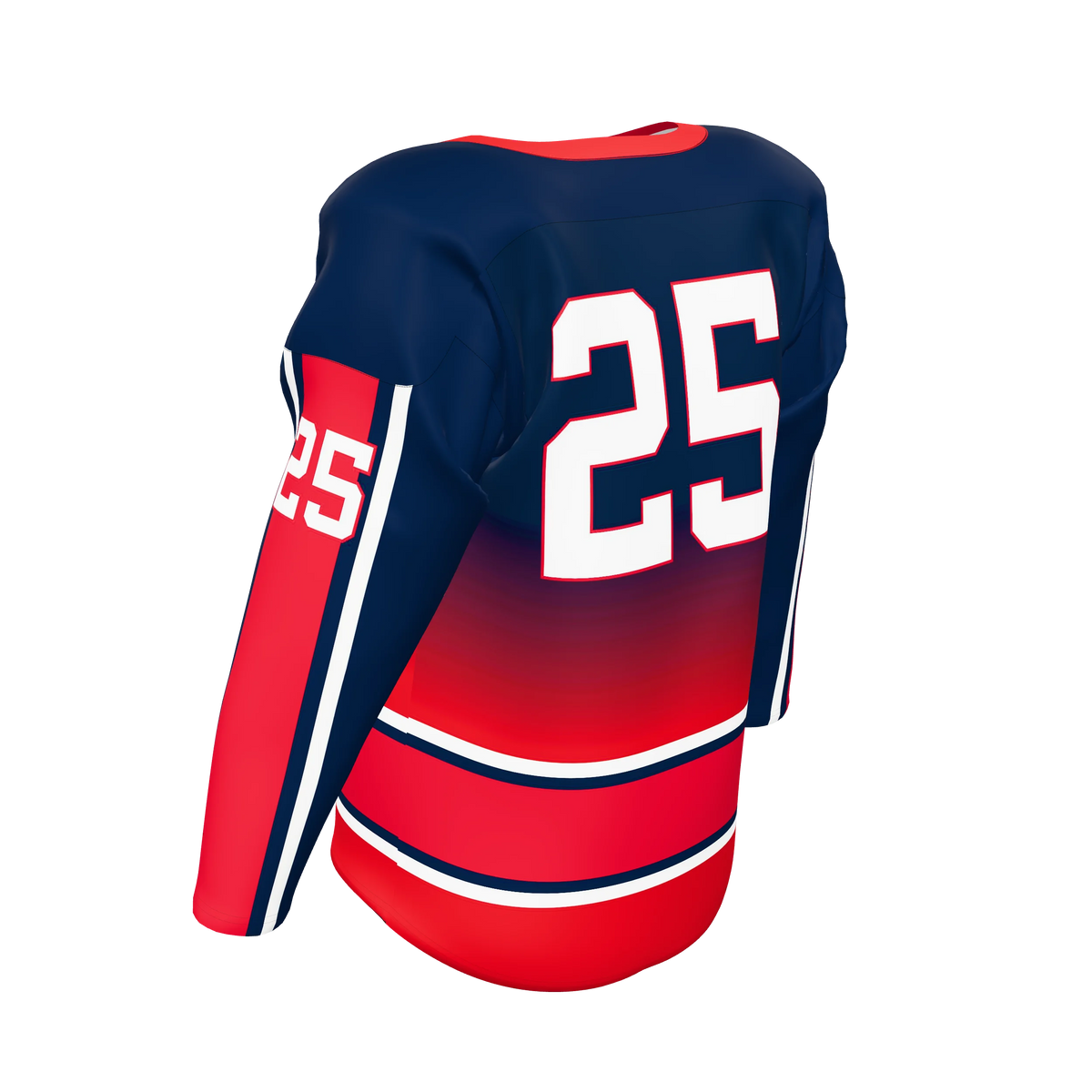 Custom Sublimated Lace-Neck Hockey Game Jersey — supplier view 5