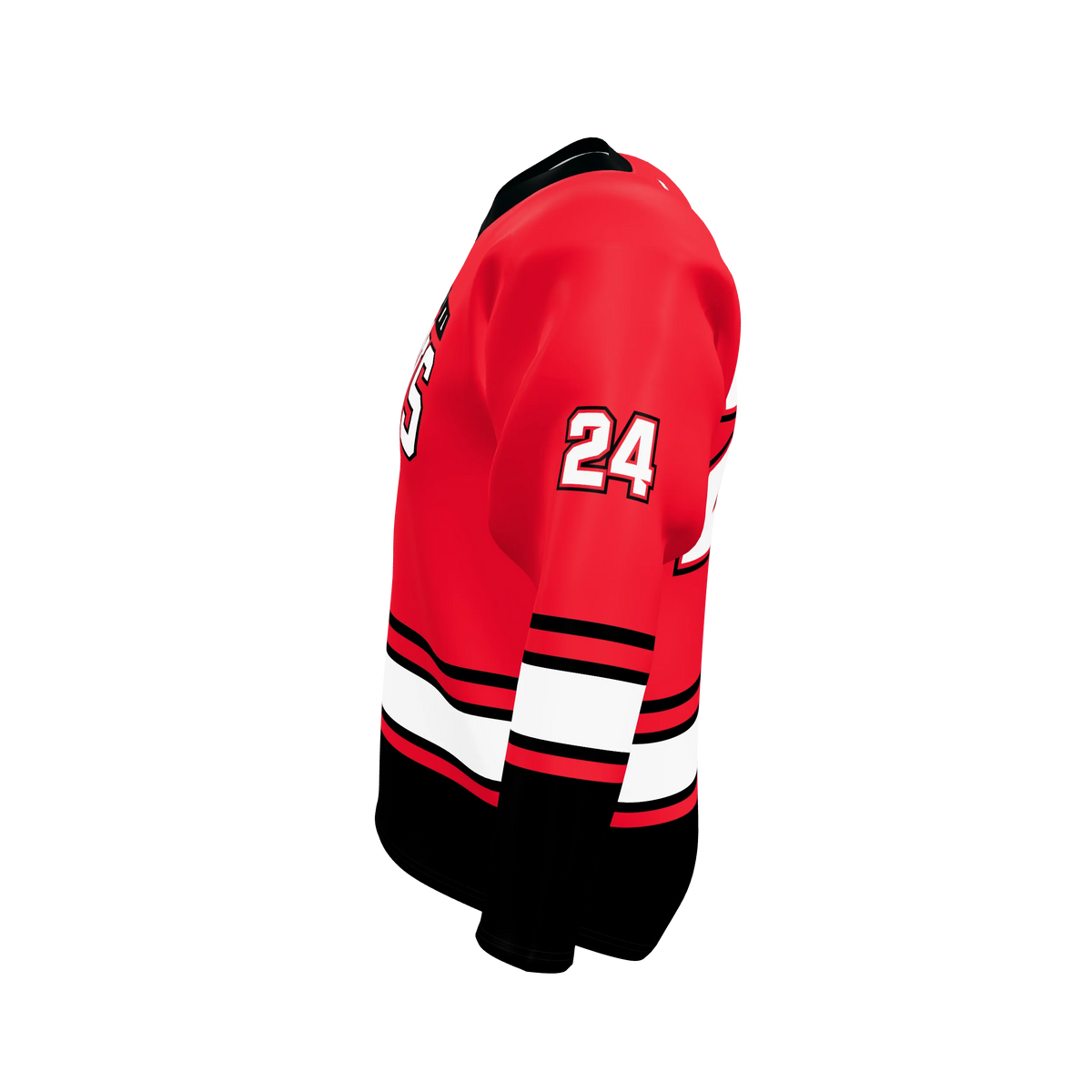 Custom Sublimated Hockey Elite V-Neck Game Jersey — supplier view 3