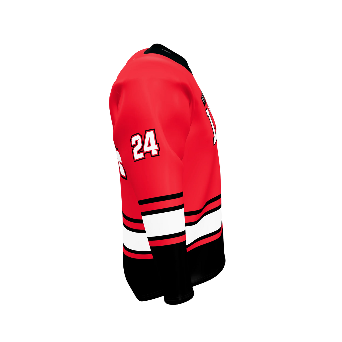 Custom Sublimated Hockey Elite V-Neck Game Jersey — supplier view 7