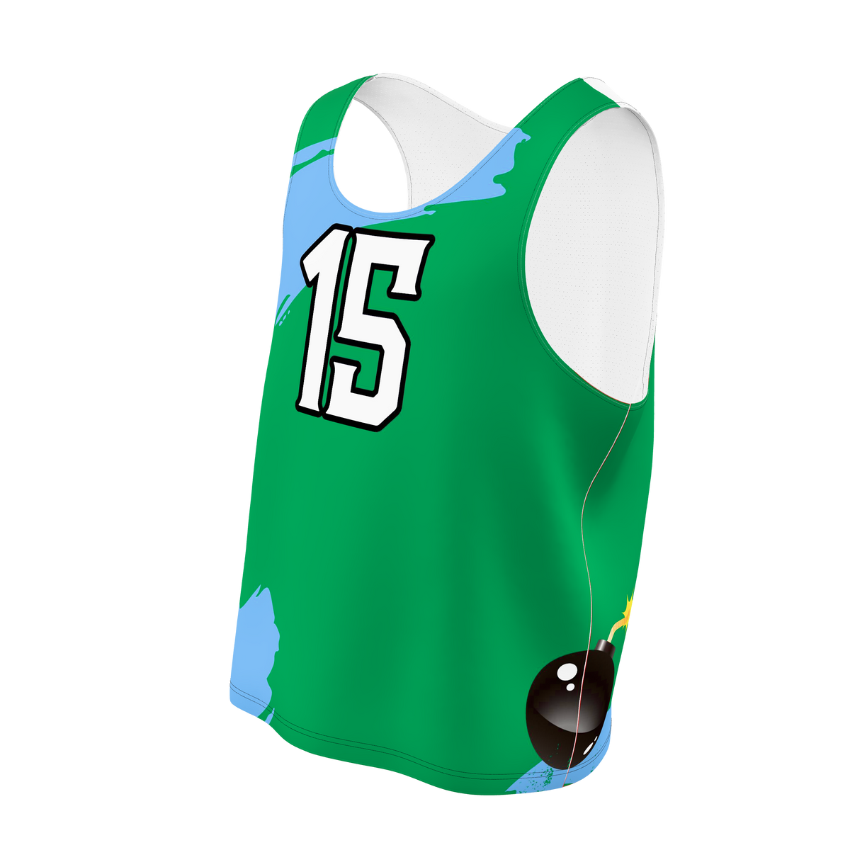 Custom Sublimated Men's Lacrosse Pinnie — supplier view 2