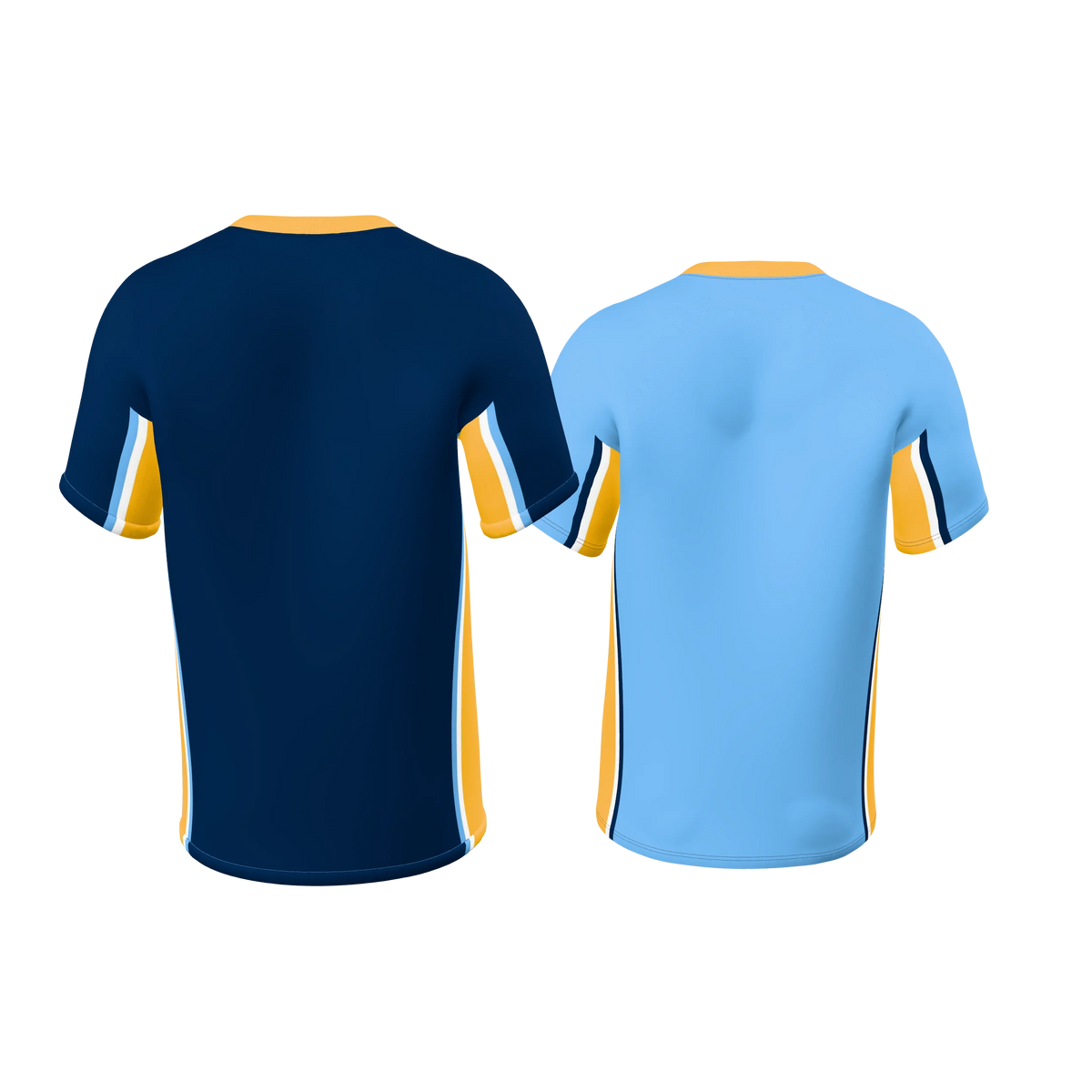Custom Sublimated Men's Single-Ply Reversible V-Neck T-Shirt — supplier view 4