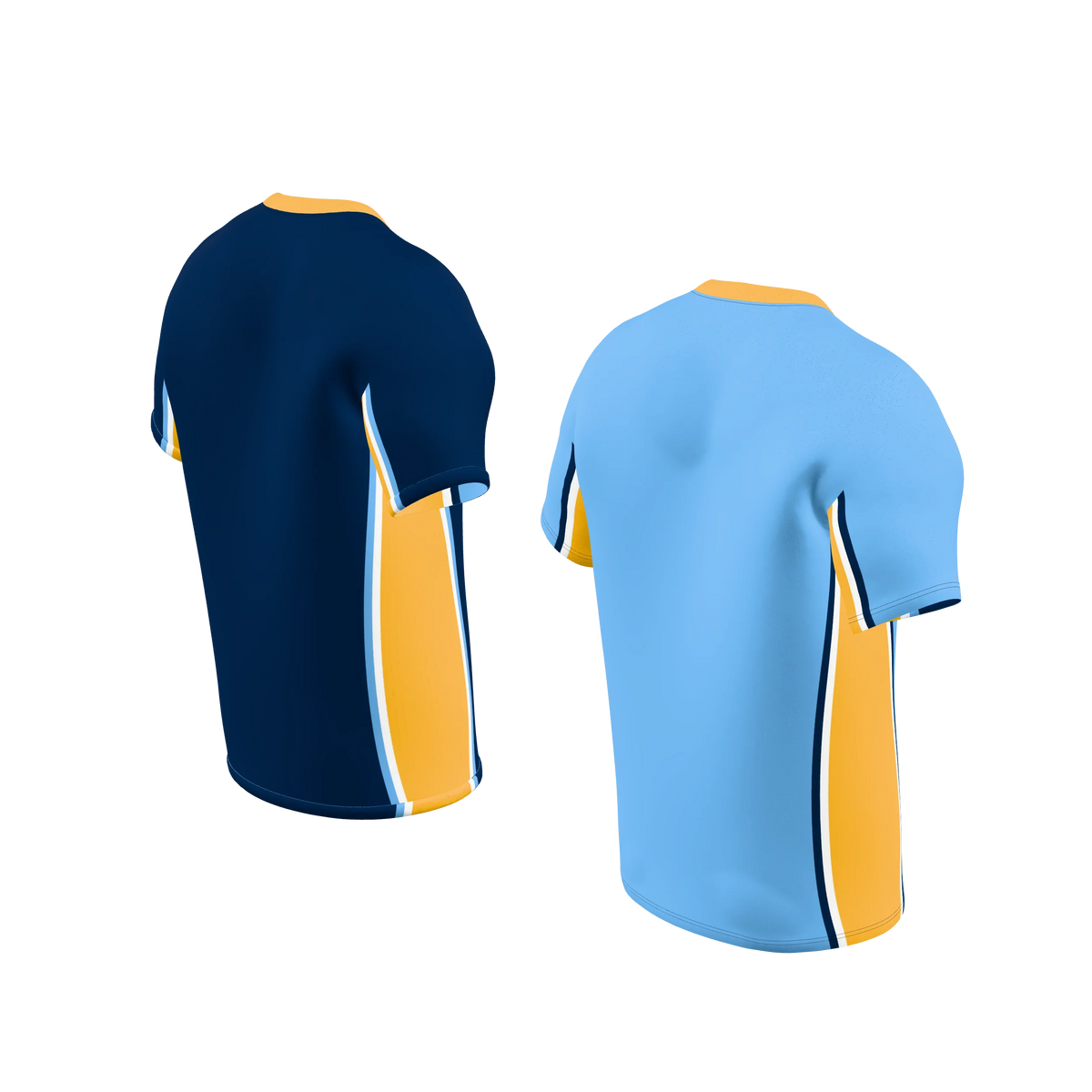Custom Sublimated Men's Single-Ply Reversible V-Neck T-Shirt — supplier view 6