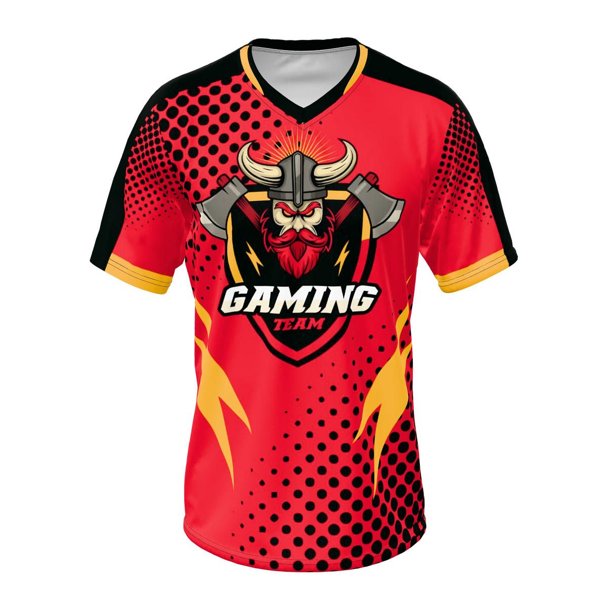 Custom Sublimated Men's Short Sleeve Double Collar Shirt — supplier view 1