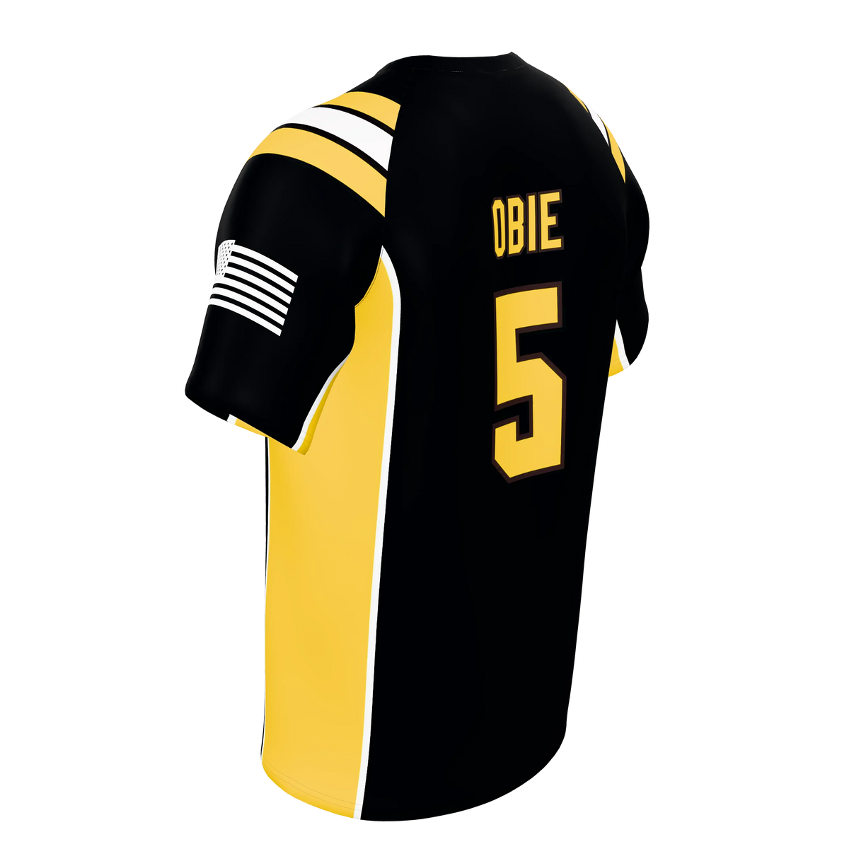 Custom Sublimated Men's Short Sleeve Raglan V-Neck Shirt — supplier view 5