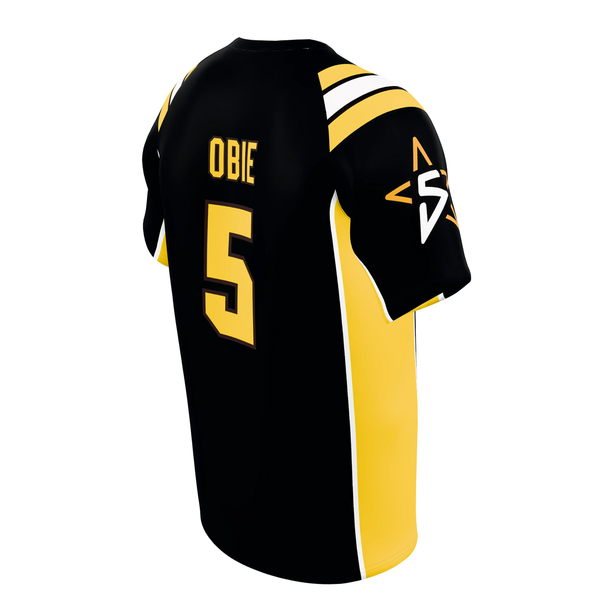 Custom Sublimated Men's Short Sleeve Raglan V-Neck Shirt — supplier view 6