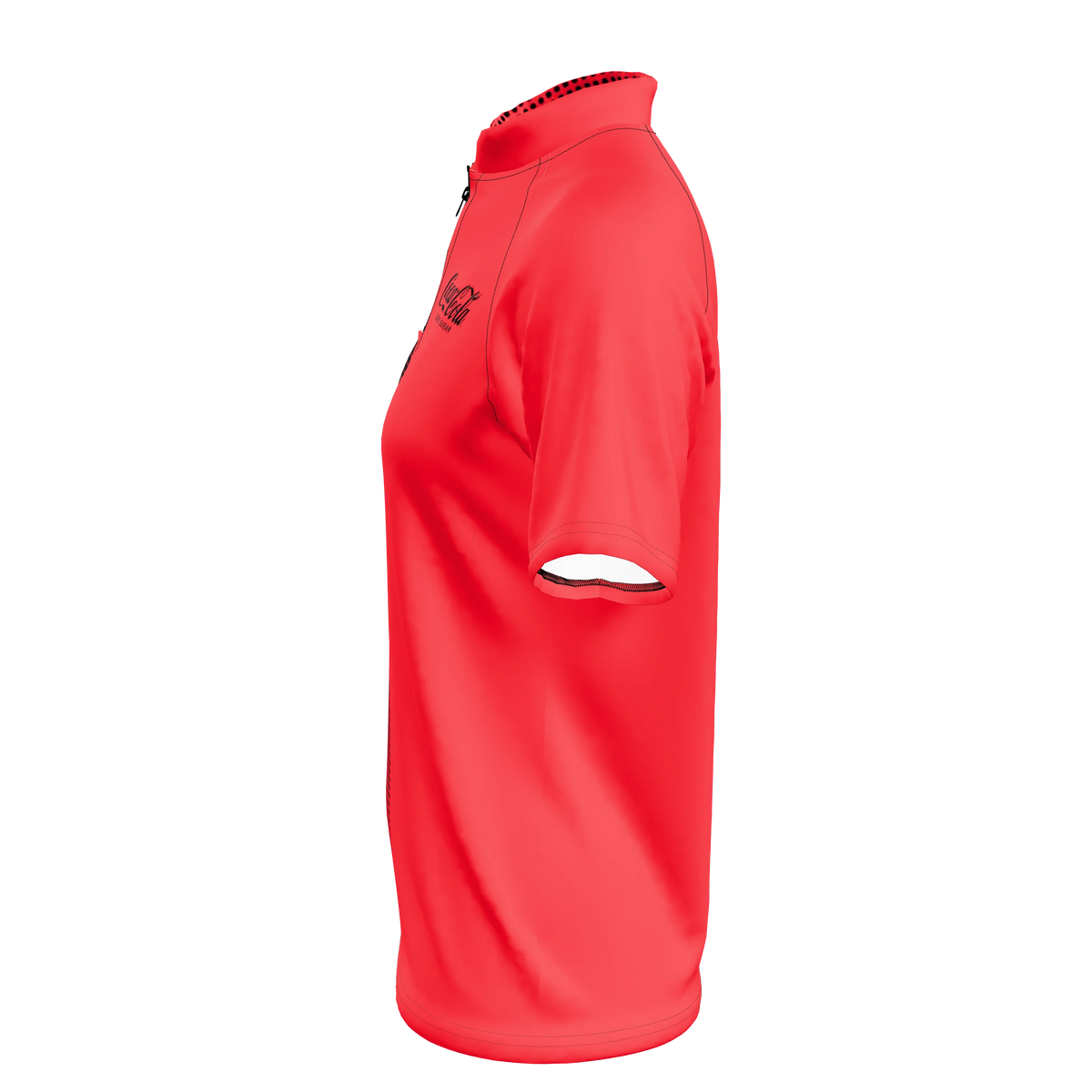Custom Sublimated Women's Short Sleeve Gamer Zip-Up Shirt — supplier view 3