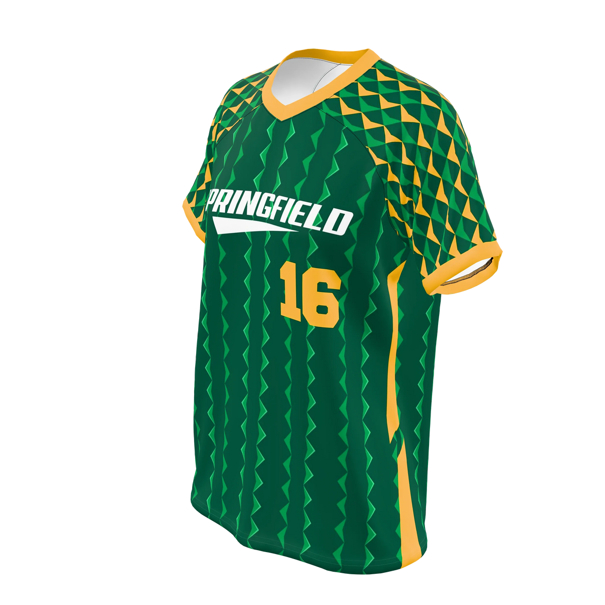 Custom Sublimated Women's Short Sleeve Raglan V-Neck Shirt — supplier view 2