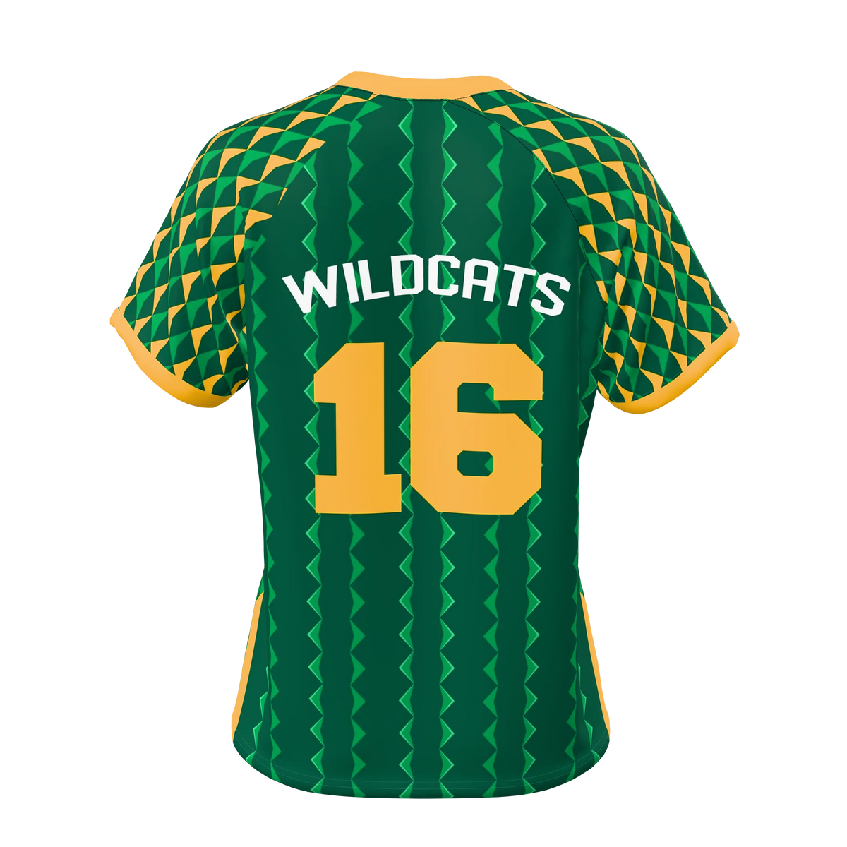 Custom Sublimated Women's Short Sleeve Raglan V-Neck Shirt — supplier view 4