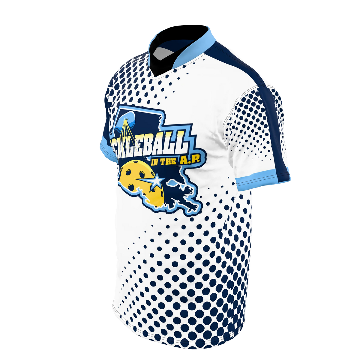 Custom Sublimated Men's Short Sleeve Sport Collar Shirt — supplier view 2