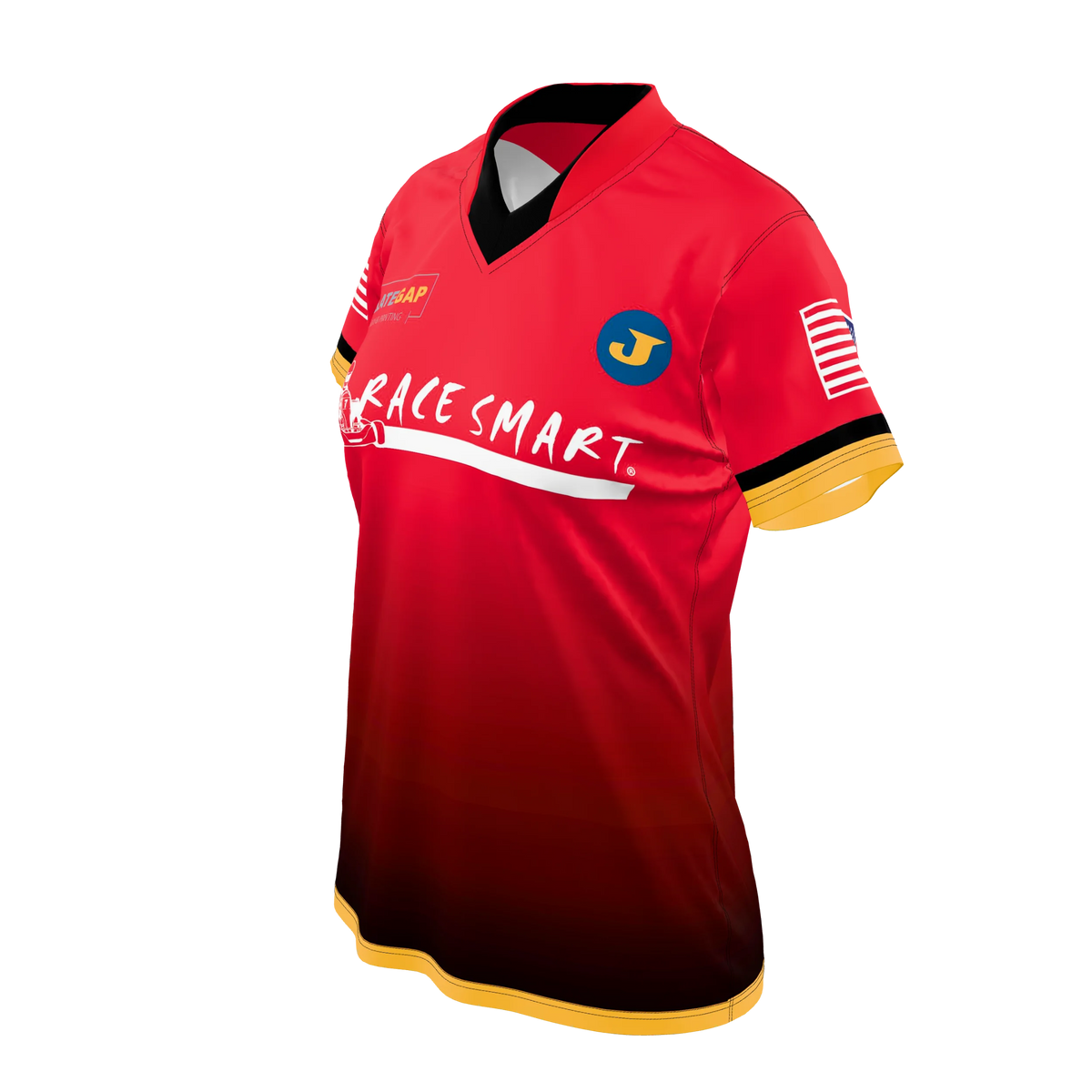 Custom Sublimated Women's Short Sleeve Sport Collar Shirt — supplier view 2