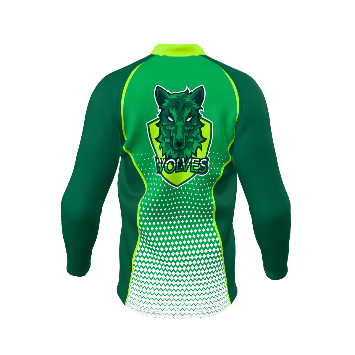 Custom Sublimated Long Sleeve Quarter-Zip Jersey — supplier view 4