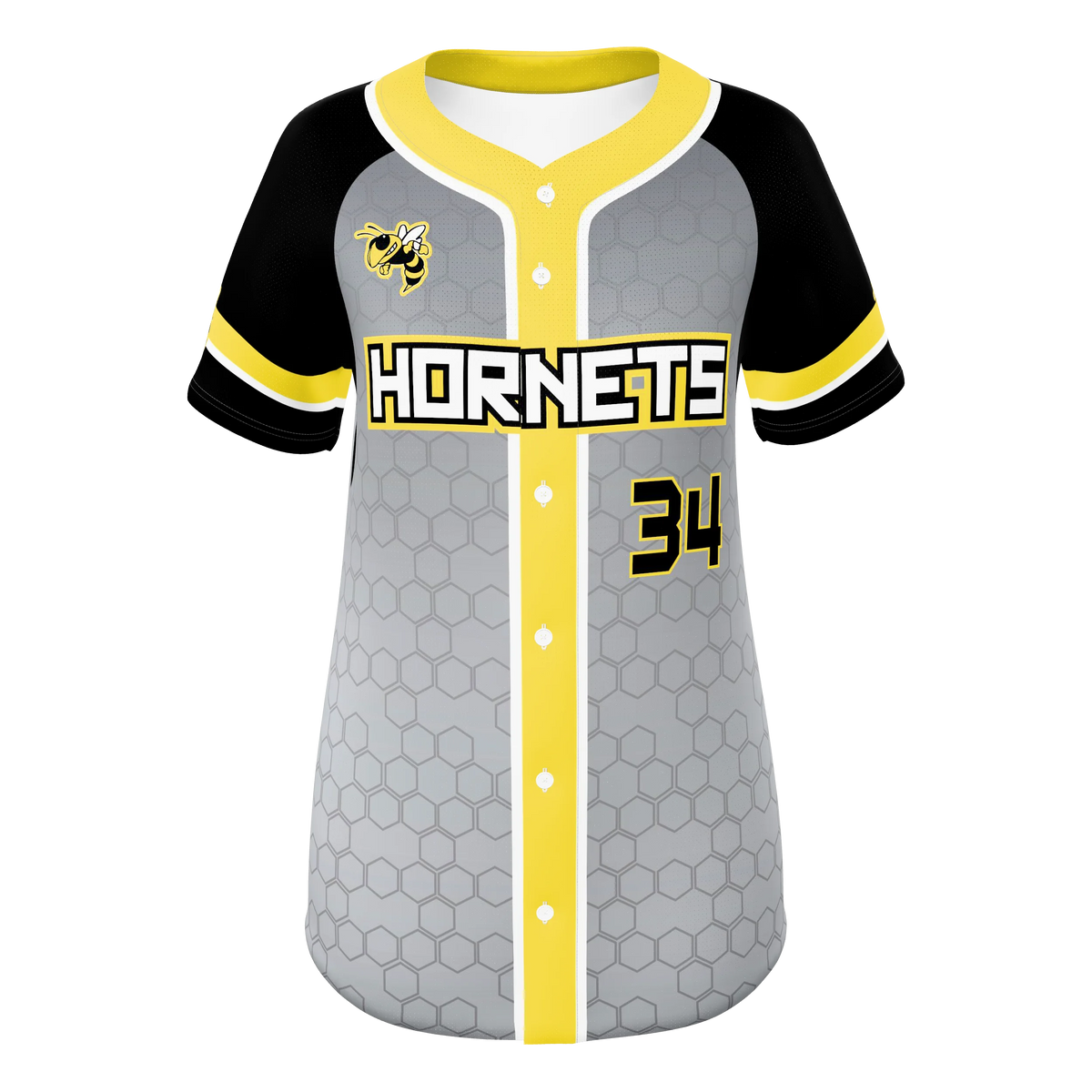 Custom Sublimated Women's Full-Button Softball Jersey — supplier view 1